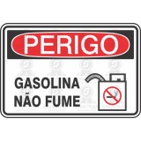Perigo - gasolina não fume